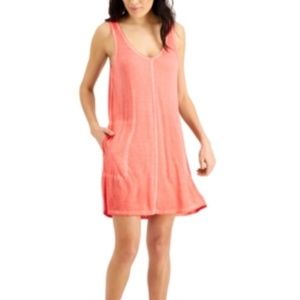 Jenni Shell Pink Washed Chemise Tank Nightgown Women's Small NWT